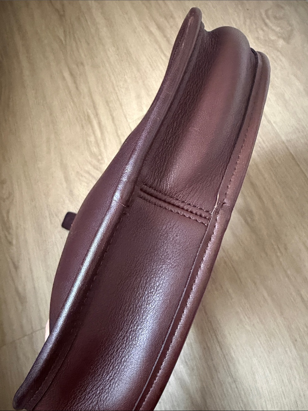 Vintage Coach Mini Ergo Hobo Shoulder Bag in Dark Mahogany Brown Leather - Picture 5 of 9